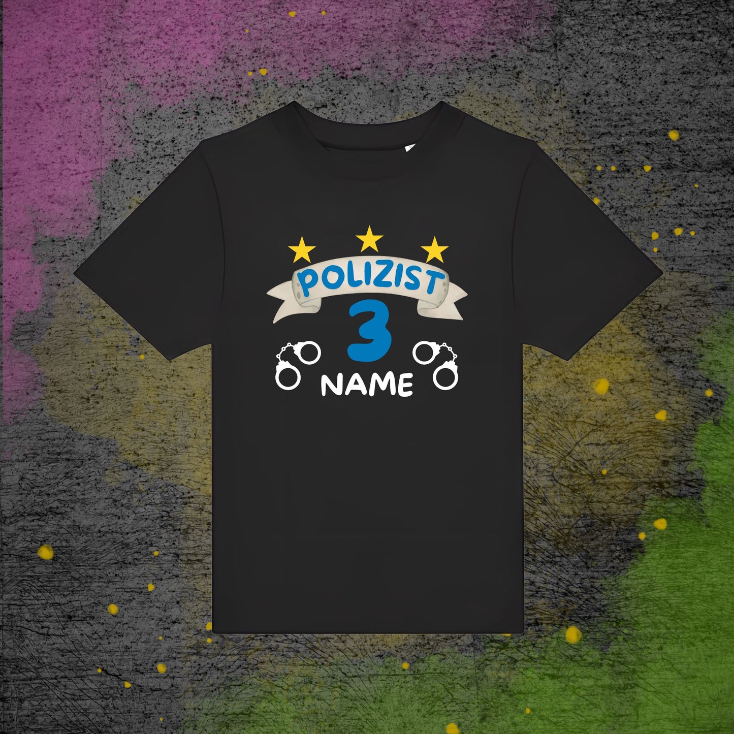 Kindershirt Polizei (Einseitig bedruckt) Personalisierbar