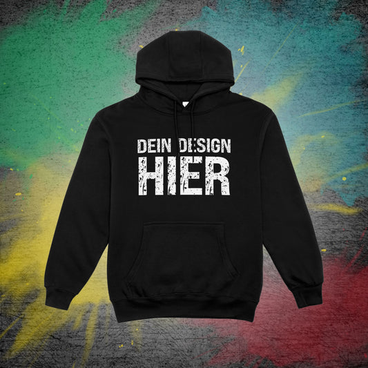 Individuelles Design - Hoodie einseitig bedruckt (Unisex)